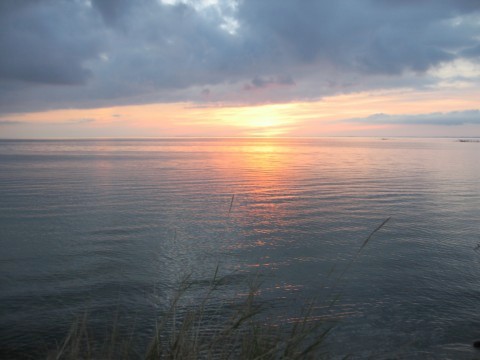 Sonnenuntergang bei Zicker, Insel Rügen